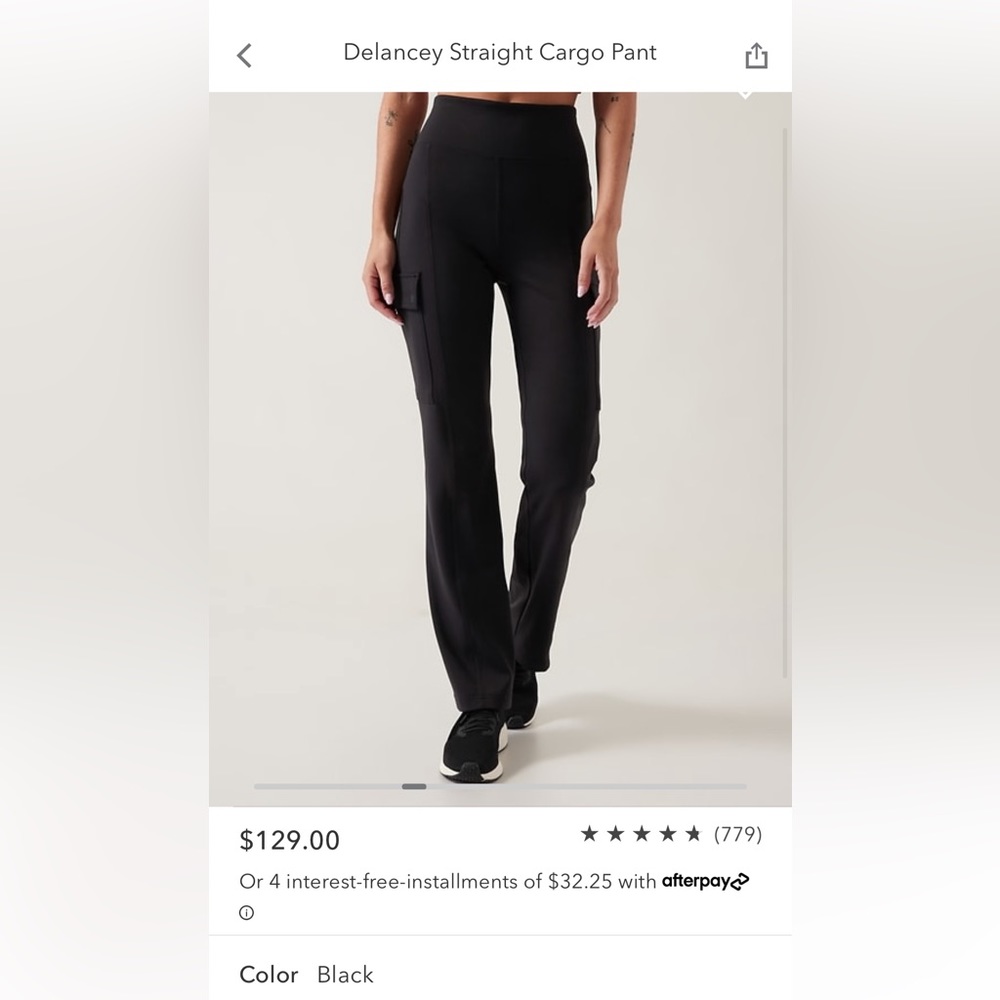 EUC Athleta Delancey Cargo Pant Sz Large